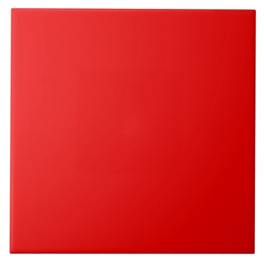 Felle rode kleur kussen tegeltje (Voorkant)