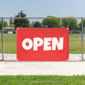 Felle Rode OPEN Banner (Insitu)