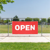 Felle Rode OPEN Banner (Insitu)