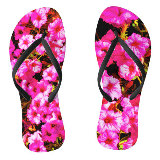 Felle Rode Petunia's Teenslippers