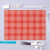 Felle rode ruitenprint tissuepapier (Craft)