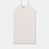 Felle Rode Versieringen Modern Kerstfeest Cadeaulabel (Achterkant)