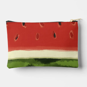 Felle rode waterverf watermeloenprint gesneden naa etui