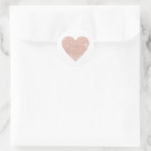 felle roos hart van liefde ronde sticker (Tas)