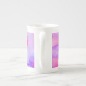 Felle Roze Bloemige Waterverf Mok (Achterkant)