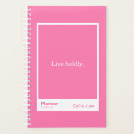Felle Roze Blok Citaat Planner