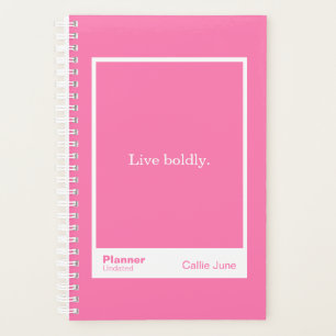 Felle Roze Blok Citaat Planner