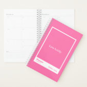 Felle Roze Blok Citaat Planner (Display)