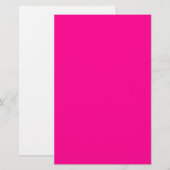 Felle Roze Kantoorartikelen Briefpapier (Voorkant / Achterkant)