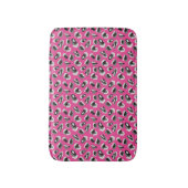 Felle roze luipaard dierprint badmat (Voorkant Verticaal)