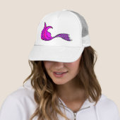 Felle Roze Meerminnenstaart Trucker Pet (In situ)