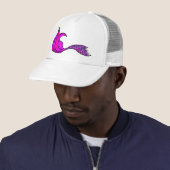 Felle Roze Meerminnenstaart Trucker Pet (In situ)