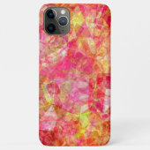 Felle roze rood oranje geel polygoon mozaïek kunst Case-Mate iPhone case (Achterkant)
