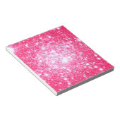 Felle Roze Sterren Notitieblok (Schuin)