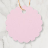 Felle Roze Wilde Bloemen Florale Boho Bruiloft Fee Bedankjes Labels (Achterkant)