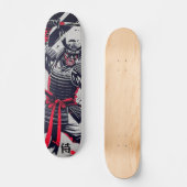 Felle Samurai Krijger Japanse Kanji Skateboard (Voorkant)