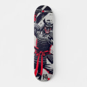 Felle Samurai Krijger Japanse Kanji Skateboard (Voorkant)