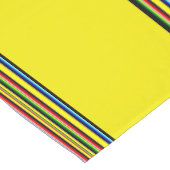 Felle serape strepen korte tafelloper (Hoek)