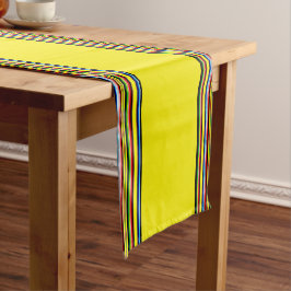 Felle serape strepen korte tafelloper