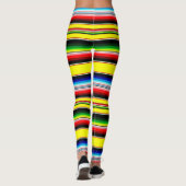 Felle serape strepen leggings (Achterkant)