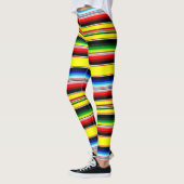 Felle serape strepen leggings (Links)