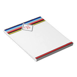 Felle serape strepen notitieblok
