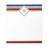 Felle serape strepen notitieblok (Voorkant)