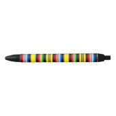 Felle serape strepen zwarte inkt pen (Voorkant)