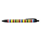 Felle serape strepen zwarte inkt pen (Bovenkant)