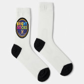 Felle sokken fel wit met logo (Rechts)