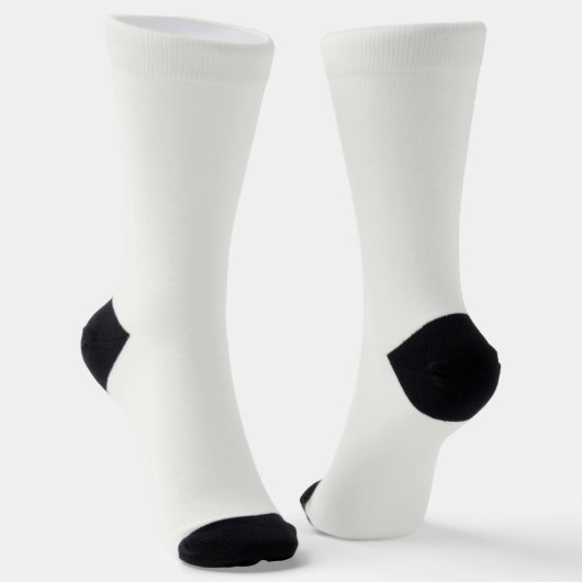 Felle sokken RANDOPIX effen kleuren helder wit (Gebogen)