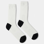 Felle sokken RANDOPIX effen kleuren helder wit (Rechts)