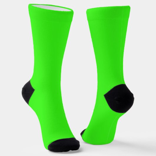Felle Sokken RANDOPIX Kleuren Radioactief Lime (Gebogen)