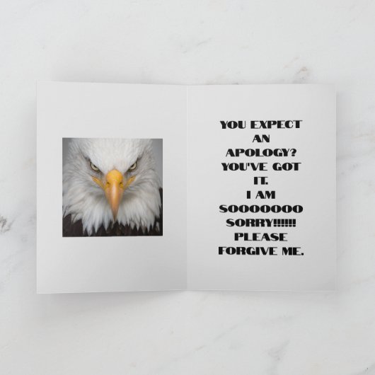 FELLE SORRY KAART (Binnen)