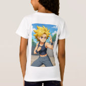 Felle strijdersmeisjes t-shirt (Achterkant)