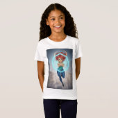 Felle strijdersmeisjes t-shirt (Voorkant volledig)