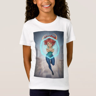 Felle strijdersmeisjes t-shirt