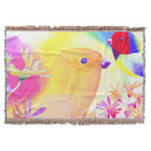 Felle Tie-Dye Vogels