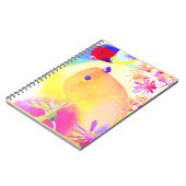 Felle Tie-Dye Vogels Notitieboek (Linkerzijde)