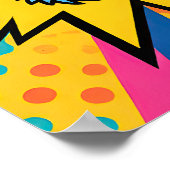 Felle Tijger  Pop Art  Poster (Hoek)