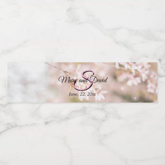 Felle treurkers Label voor waterflesjes Waterfles Etiket (Enkel label)