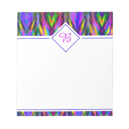 Felle tribale chevron notitieblok