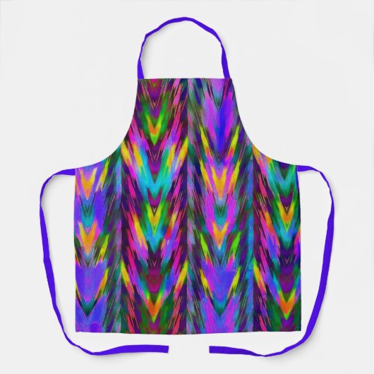 Felle tribale chevron schort (Voorkant)
