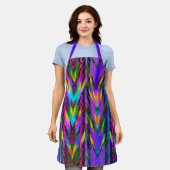 Felle tribale chevron schort (Gedragen)