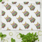 Felle uil keukendoek theedoek (Gevouwen)