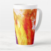 Felle veren latte mok (Rechterhoek)