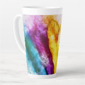 Felle veren latte mok (Linkerhoek)