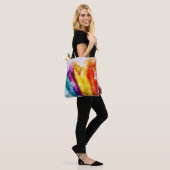 Felle veren tote bag (Op model)