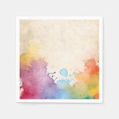 Felle verf spat servet (Voorkant)