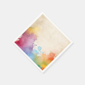 Felle verf spat servet (Hoek)